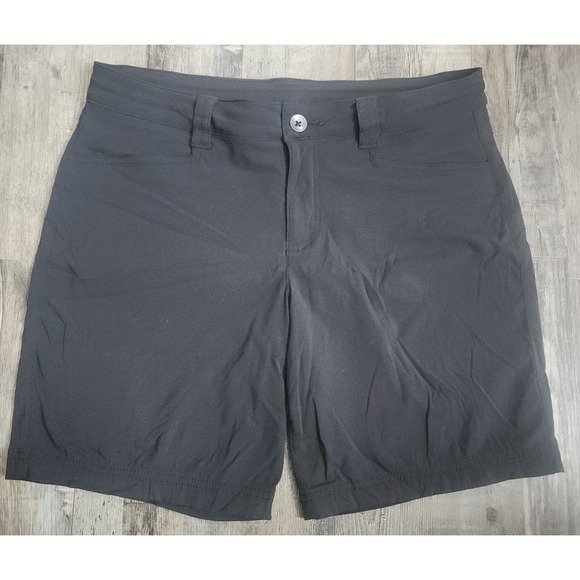 Eddie Bauer Pants - Eddie Bauer Shorts Womens 10 Black First Ascent Hiking Outdoor Stretch 7" Inseam